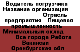 Водитель погрузчика › Название организации ­ Fusion Service › Отрасль предприятия ­ Пищевая промышленность › Минимальный оклад ­ 21 000 - Все города Работа » Вакансии   . Оренбургская обл.,Медногорск г.